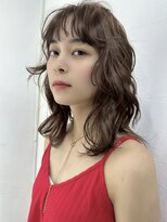 メゾンアクア 表参道(Maison ACQUA)&nbsp;☆ブリーチなしダブルカラー オリーブ オリーブベージュ ボブ