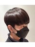 【key指名限定】メンズデザインカット+酸性矯正ストレート