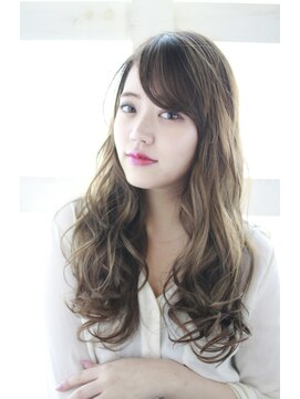 アウラ(Aula by marbles) くすみベージュ/ミルクティーブラウン/ゆるふわ巻き[横浜]