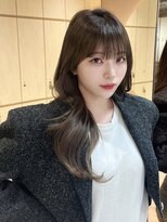 グロー 大宮(GLROW)&nbsp;似合わせカットメルティカラーフェミニンロングマロンベージュ