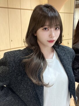 グロー 大宮(GLROW) 似合わせカットメルティカラーフェミニンロングマロンベージュ