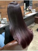 カシスラベンダー 透明感カラー 艶髪 髪質改善トリートメント