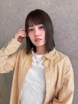 オブジェ シエル(obje't ciel) 【obje't ciel】 ボブ×透明感brown【佐藤早希】