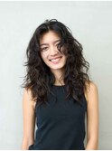 ウェーブヘアロングパーマレイヤーパーマホットパーマ