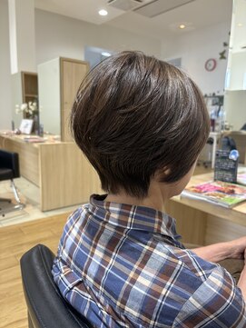 サラ 新宮店(SARA) 【新宮古賀】ショートレイヤー×毛流れパーマ40代50代60代