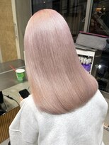 サンク 原宿 表参道(cinq) ミルクティーピンクアッシュベージュレイヤーボブウルフボブ