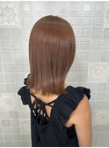 外ハネミディアムボブ/切りっぱなしボブ/結べるボブ/大人ボブ