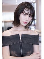 ケアリー 越谷レイクタウン(Carelly)&nbsp;デザインカラー/レイヤーカット/ウェットヘア/オリーブベージュ