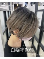 アンドグレイ 東京町屋店(and gray.) 白髪率60% 1年後に髪が変わる!白髪ぼかし×頭皮改善プログラム