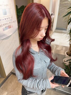 ヘアーザラブズラフズ オーガニカ 北九州(HAIR THE LOVES LAUGHS ORGANICA) レッドカラー/ダブルカラー/高発色カラー