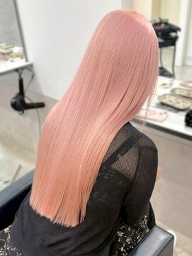 ロイオブジゼル(roi of GiseL) ケアブリーチ ダブルカラー ハイトーン ピンクベージュ 10代20代