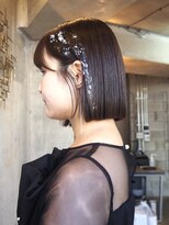 ダコタリッカ(dakota Rikka)&nbsp;福岡結婚式お呼ばれヘアセット～ボブ～福岡・薬院・天神