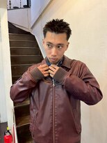 ビーバイエイトジェンツ(Bee by EIGHT GENTS)&nbsp;MEN’S HAIR/ブルーブラック/フェザーパーマ/心斎橋