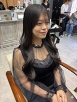 フォンド 津田沼(fond.)&nbsp;着物ヘア/大人ガーリー/ダークアッシュ/似合わせカット/津田沼