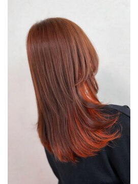 ホロ(holo-) つるりんちょ髪質改善カラー×インナーカラー