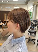 春めく軽やかさ♪オリーブベージュナチュラルマッシュショート