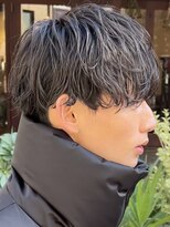 ノードオム 栄(NODE HOMME) シャドウ波巻きスパイラルマッシュ刈り上げ栄矢場町名古屋パーマ