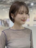 ノラ ヘアーサロン(NORA HAIR SALON)&nbsp;【ERI】似合わせカットシースルー前髪大人可愛いショートボブ