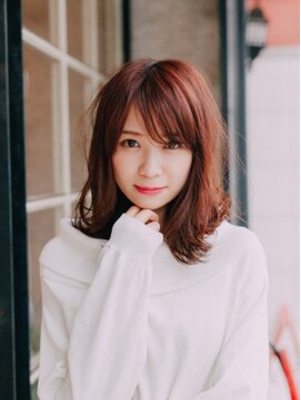 エマージュ 川崎(Emerge) ピンク外ハネミディ