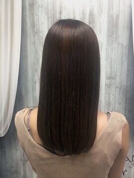 フレーム なんば店(FRAME) バイオレットブラウン×酸熱型ケラチントリートメント