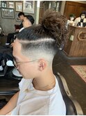 スタイリスト【真下】マンバン×フェード×スパイラルパーマ
