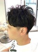 ツーブロックショート刈り上げビジネスカジュアルフレッシュ