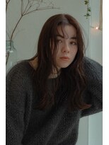 ハク アトリエ(HaKU atelier)&nbsp;ロング前髪パーマゆるパーマアッシュブラウン