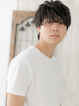 ミスターアンドミセス ファミリーカットサロンビーンズ 草加店(Mr&Mrs Beans) アースカラー×グランマッシュ抜け感ヘアE