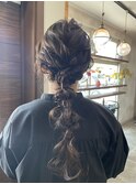hair arrange - 編みおろし -