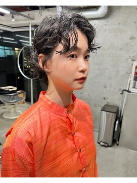 パプレ(PAPRE) ショートウルフ パーマスタイル