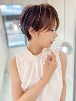 ロンドエニカ 大宮(Lond enika)&nbsp;切りっぱなしボブエアリーロング美髪ピンクブラウン[大宮]