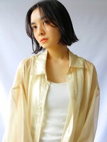 ソヨン 有田川店(SOYON)&nbsp;くすみカラー かきあげバング 伸ばしかけボブ