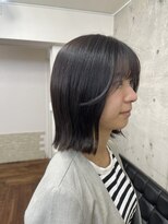 メルシー トータル ブランディング サロン(merci TOTAL BRANDING SALON)&nbsp;大人ぱつっとボブ/オリーブベージュ/ネオリシオ【横浜】