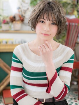 カバーヘア ブリス 上尾西口店(COVER HAIR bliss) ショコラアッシュ小顔外国人風ふわふわボブc5上尾20代30代40代