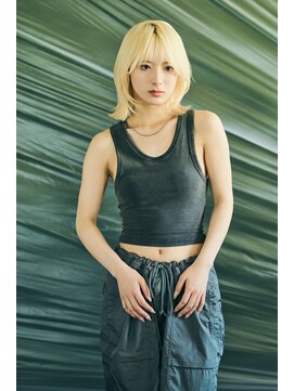 ノラキチジョウジ(NORA KICHIJOJI) ウルフボブロングレイヤー耳かけフェイスレイヤーレイヤーボブ