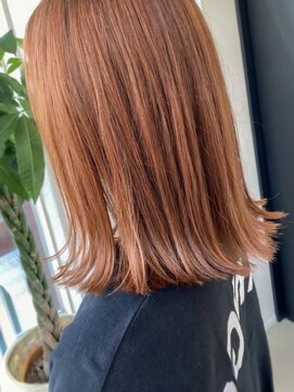 アプリバイリアン 浦和2号店(appri by Rien) オレンジベージュ/ブリーチなし/切りっぱなし