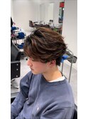フェザーショートセンターパート