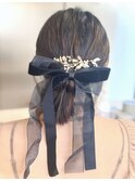 顎下ボブ/ヘアセット/結婚式参列者ヘアセット