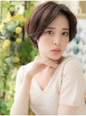 かきあげバングヘルシースタイル丸みショートc6戸田公園30代40代