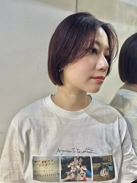メイカ(MEIKA) ”コンパクトボブ×レッドブラウンカラー” なかもと はな