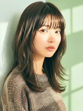 コトナ 越谷店 セミロング20代30代ストレートレイヤー前髪なし前髪あり越谷