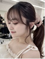 ロエ 元町店(Loe)&nbsp;元町レイヤーカット韓国ダブルカラー顔周り前髪カットボブ