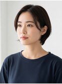 前髪なしショートボブ