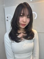 アリープアウル(ALEAP owl)&nbsp;透明感ブラウンアッシュ/レイヤーカット/ハッシュカット