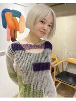 ローレンアオ(LOREN AO)&nbsp;着物ヘア/ダークアッシュ/ミディアムレイヤーカット/名古屋名駅
