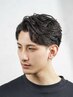 【白髪染め&傷みにくい】メンズカットコース+プラチナカラー ¥11990~/理容室