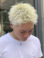 アウラ(AURA) 盛岡メンズカットメンズパーマセンターパートスパイキーショート