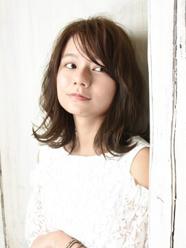 ヘアアンドメイク アリス(hair&make ALICE produce by COLT) ～ALICE～　切りっぱなし　ミディアム