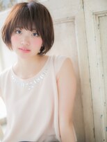 モッズ ヘア 福岡姪浜店(mod's hair) *mod's姪浜*…ミルクティーブラウン小顔ナチュラルマッシュe