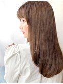 ラウンド前髪×顔周りレイヤー3/田中/心斎橋&難波&なんば